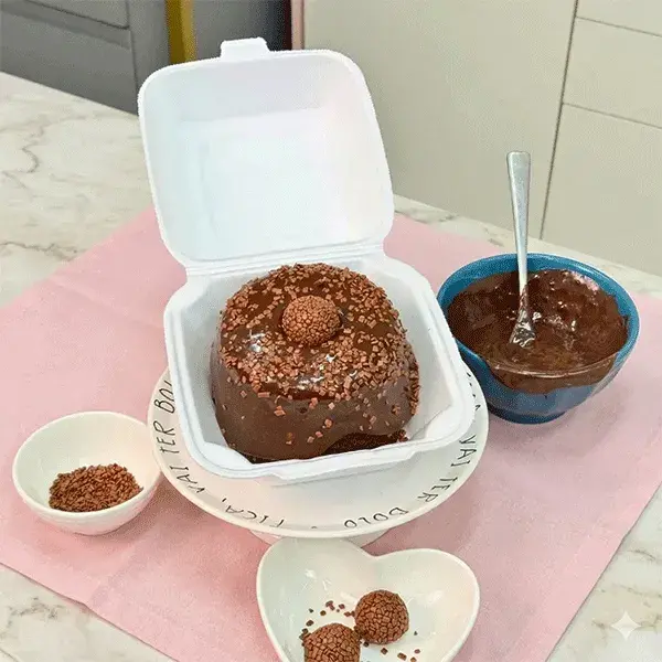 Mini bolo Chocolatudo